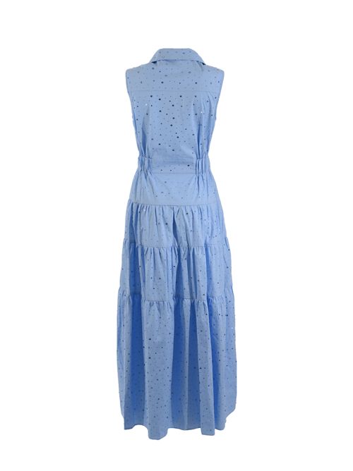 Abito stardust in cotone Celeste NO SECRETS | 261NS224CELESTE